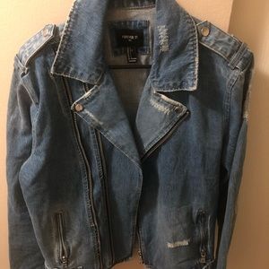 Forever 21 jean trench jacket